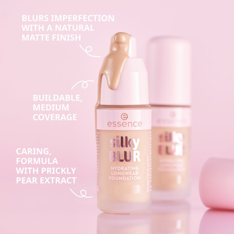 essence silky BLUR přirozeně krycí hydratační make-up pro matný vzhled odstín 175 30 ml (obrázek 4)