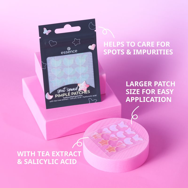 essence Spot Squad Holo Pimple Patches náplasti na problematickou pleť 24 ks (obrázek 3)