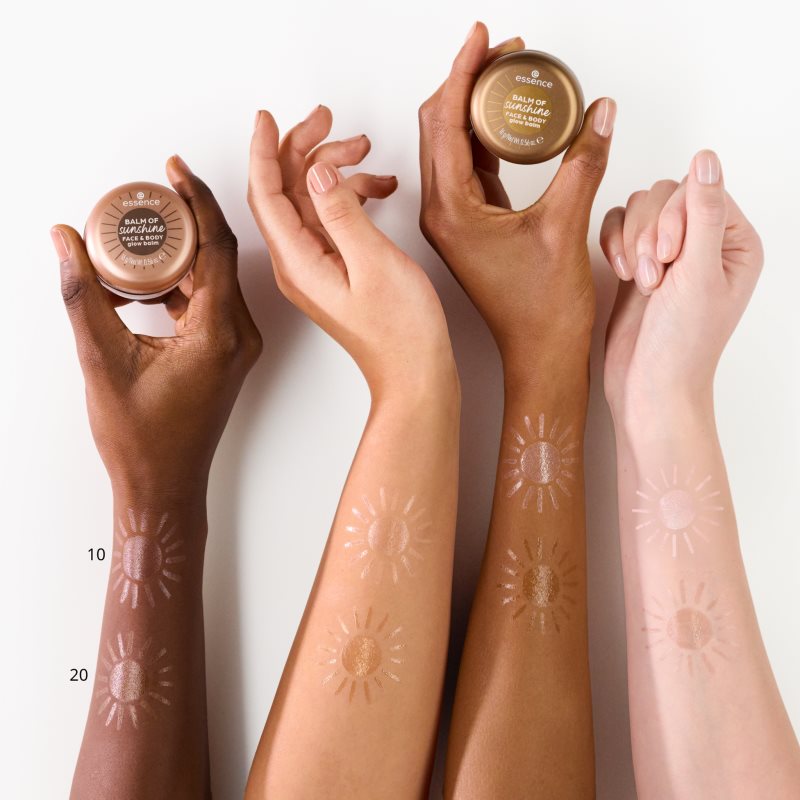 essence BALM OF sunshine rozjasňující balzám na obličej a tělo odstín 10 Obsession de la Lune 16 g (obrázek 4)