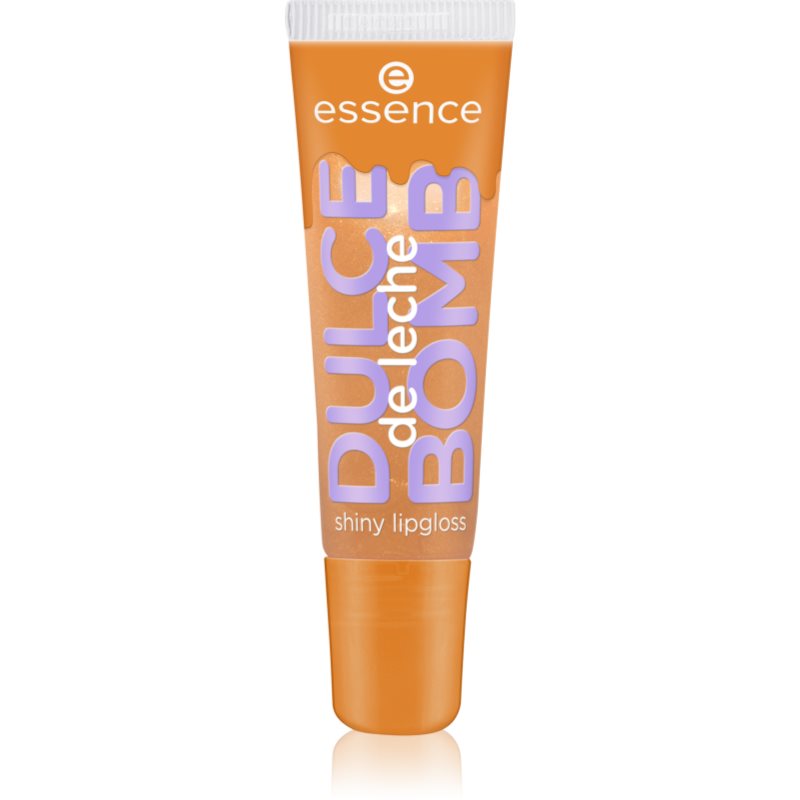 essence Dulche de leche Bomb lesk na pery odtieň 01 Cream Come True 10 ml