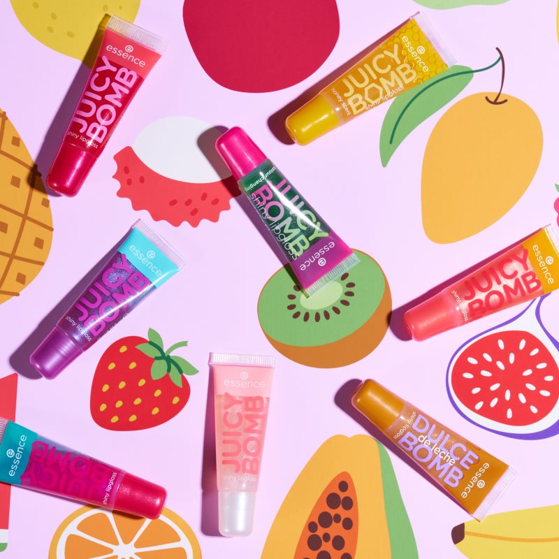 essence Dulce De Leche Bomb lesk na rty odstín 01 Cream Come True 10 ml (obrázek 8)
