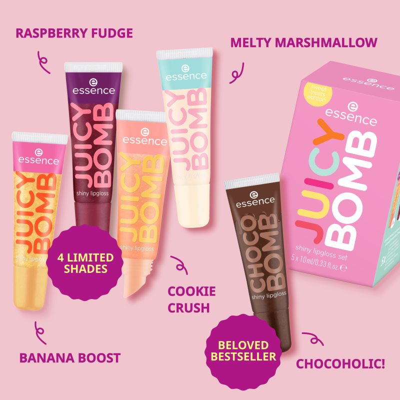 essence Juicy Bomb dárková sada na rty 04 Sugar Coated (obrázek 2)