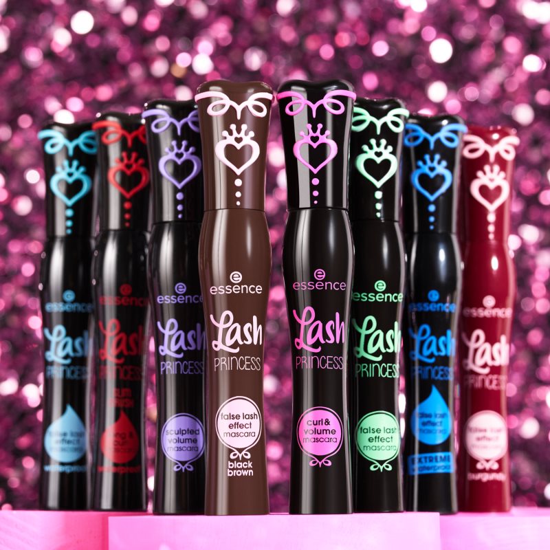 essence Lash PRINCESS EXTREME Waterproof vodeodolná riasenka odtieň Black 12 ml (obrázok 8)