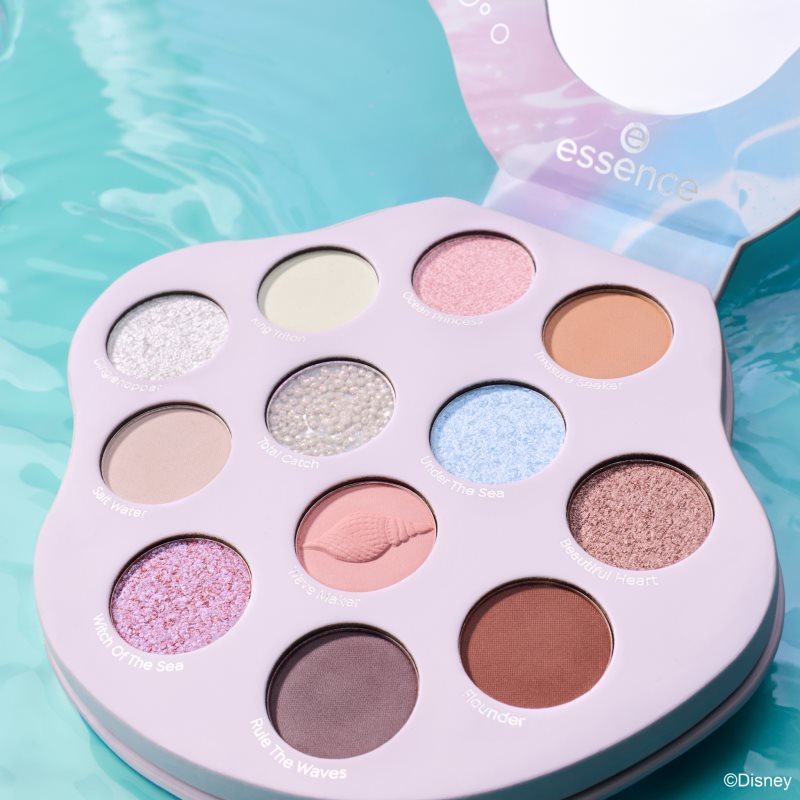 essence Disney The Little Mermaid paletka očních stínů odstín 02 Mermaids Have More Fun 8.8 g (obrázek 8)