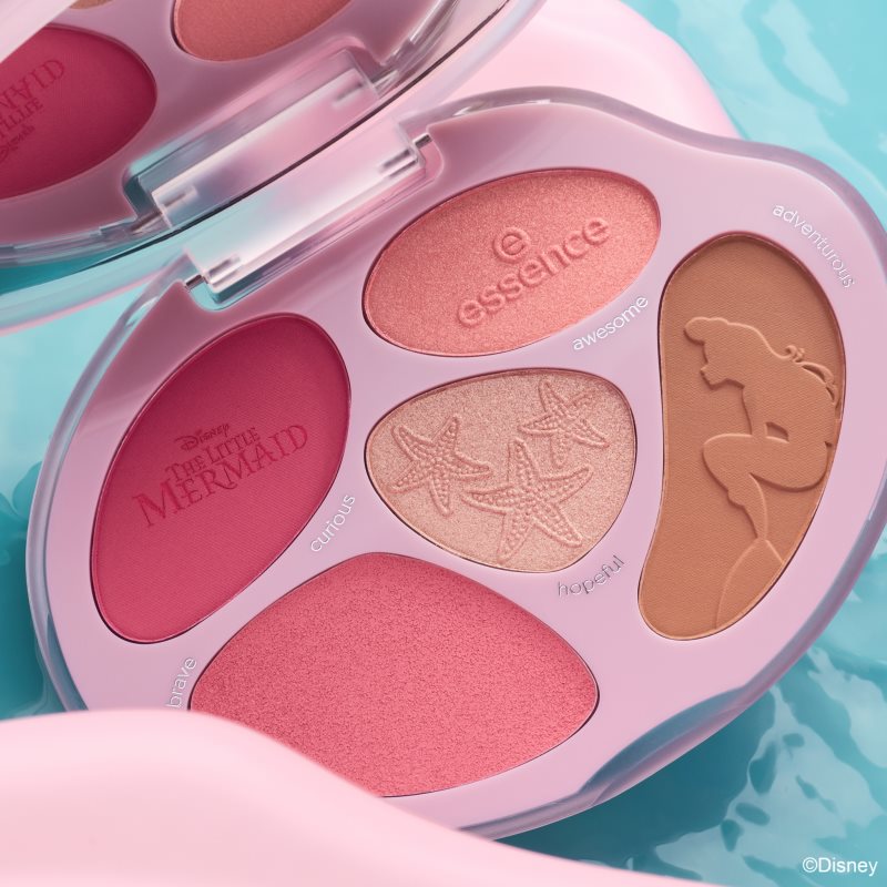 essence Disney The Little Mermaid paletka na tvář odstín 01 The World Is My Oyster! 8.9 g (obrázek 8)