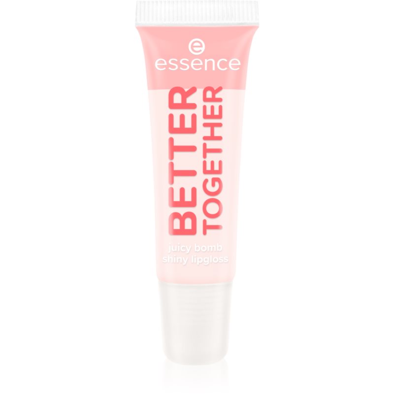essence Say It With Juicy Better Together trblietavý lesk na pery odtieň 01 Lovely Litchi 10 ml