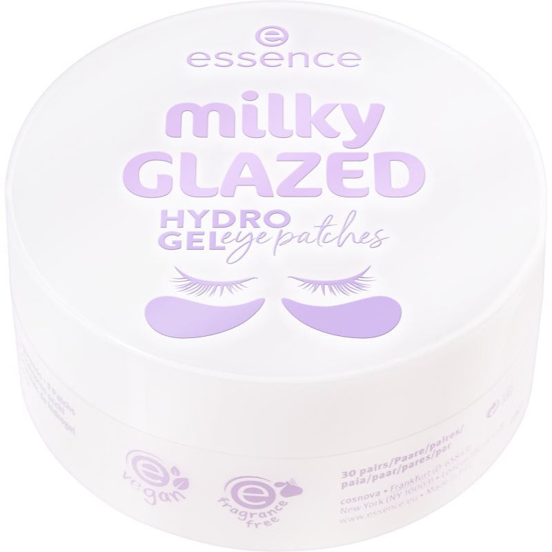 essence milky GLAZED hydrogélové vankúšiky na očné okolie 60 ks