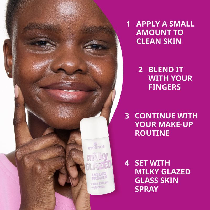 essence milky GLAZED base de teint hydratante à effet éclaircissant 50 ml - vue 3