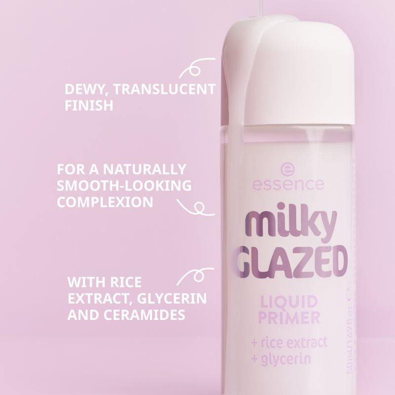 essence milky GLAZED base de teint hydratante à effet éclaircissant 50 ml - vue 4