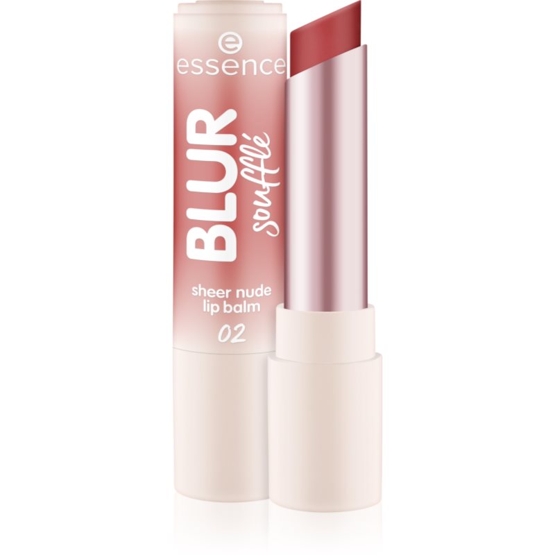 essence Blur Soufflé tónovací balzam na pery s matným efektom odtieň 02 Nude Peach 3 g