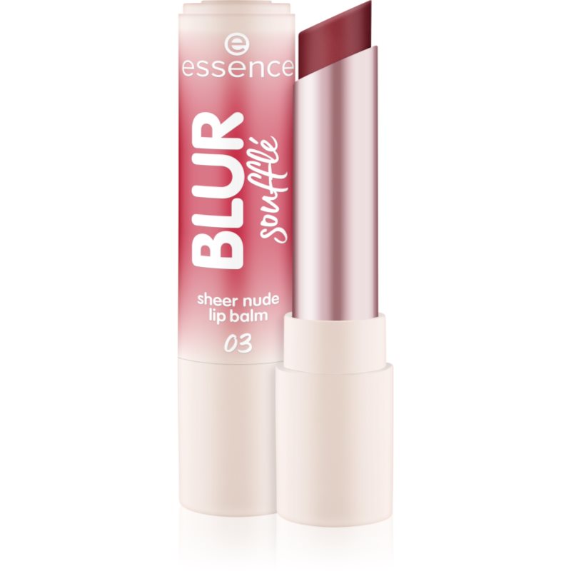essence Blur Soufflé tónovací balzam na pery s matným efektom odtieň 03 Nude Peach 3 g