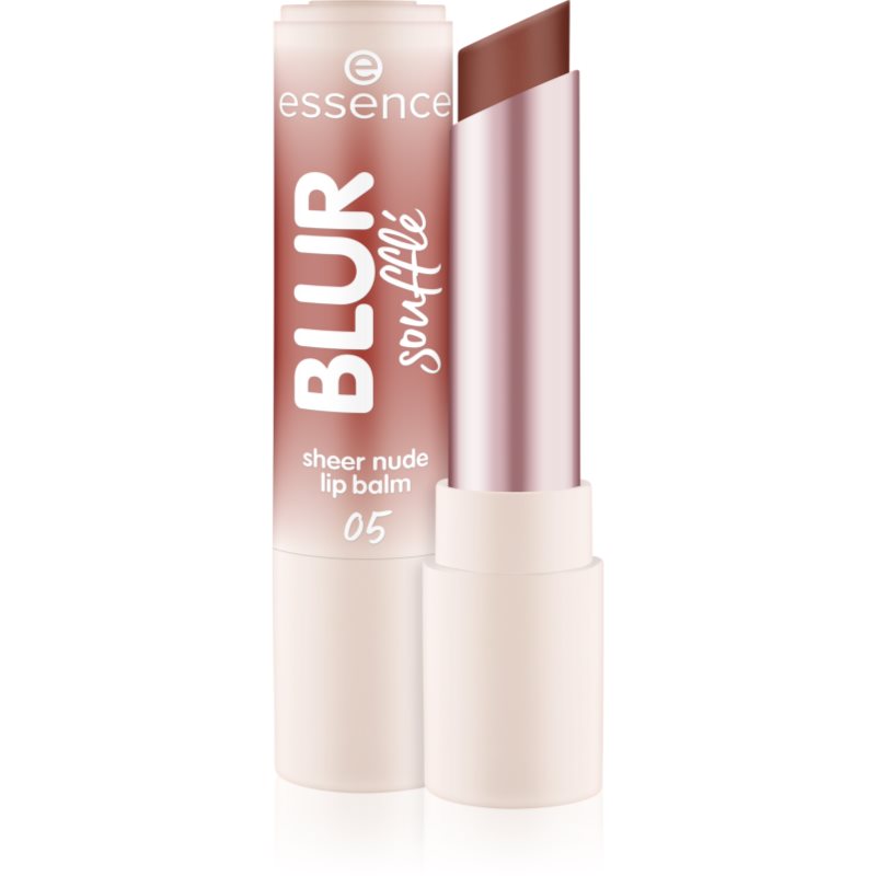 essence Blur Soufflé tónovací balzam na pery s matným efektom odtieň 05 Nude Toffee 3 g