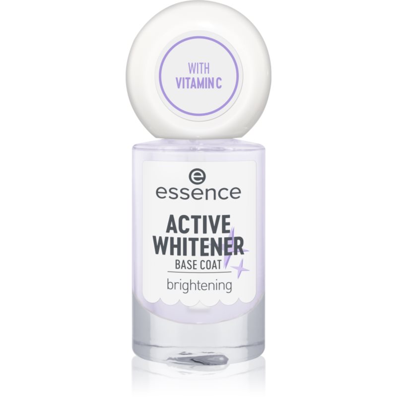 essence Active Whitener Base Coat podkladový lak na nechty s bieliacim efektom 8 ml