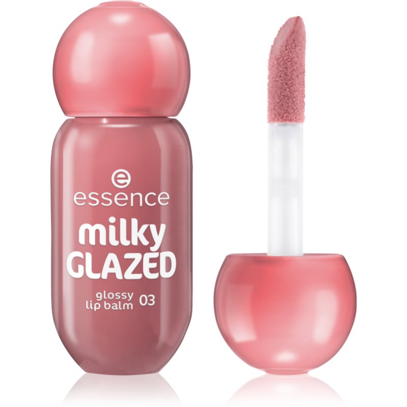 essence milky GLAZED tónovací balzam na pery s leskom odtieň 03 Cream Of The Crop 4 ml
