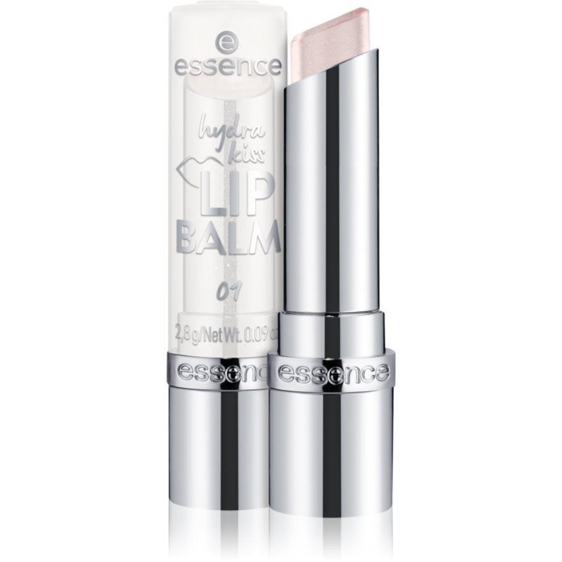 essence Hydra Kiss Lip Balm lesklý balzam na pery odtieň 01 Crystal Kiss 2.8 g