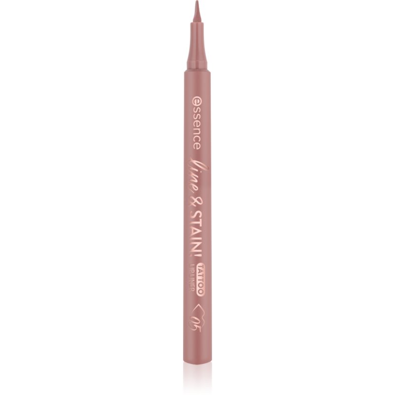 essence line & STAIN! TATTOO kontúrovacia fixka na pery pre dlhotrvajúci efekt odtieň 05 Toasted 1.1 ml
