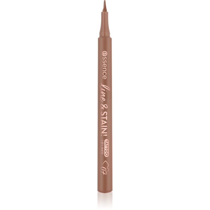 essence line & STAIN! TATTOO kontúrovacia fixka na pery pre dlhotrvajúci efekt odtieň 07 Trufflemaker 1.1 ml
