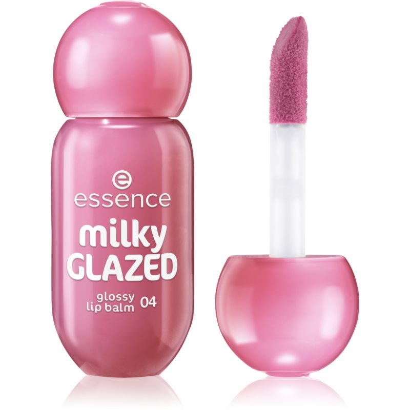 essence milky GLAZED tónovací balzam na pery s leskom odtieň 04 Berry Au Lait 4 ml