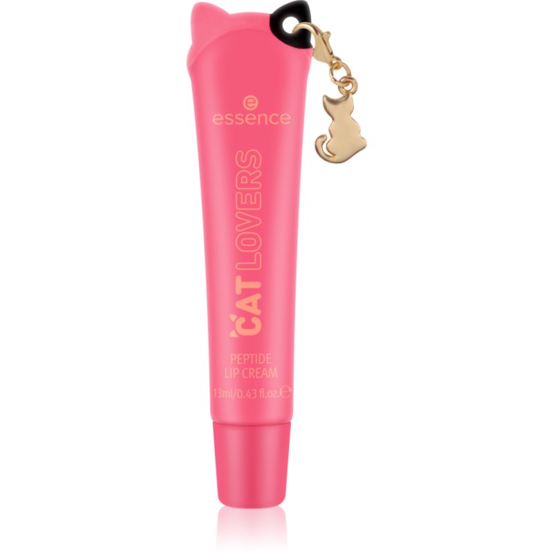 essence DOG GANG OR CAT CREW?!? CAT LOVERS tónovací balzam na pery s peptidmi odtieň 01 Little Paw 13 ml
