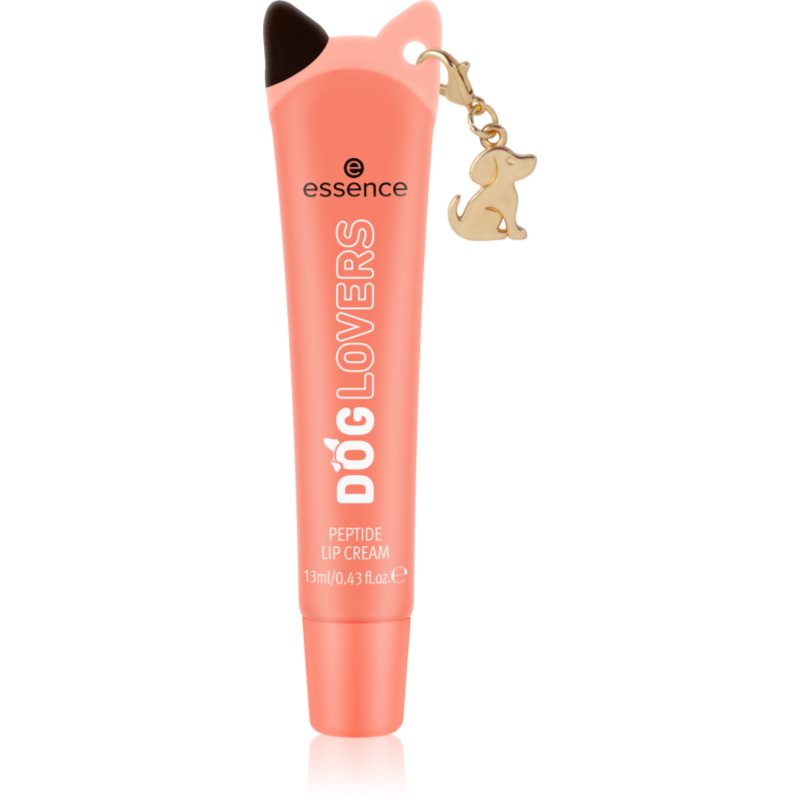 essence DOG GANG OR CAT CREW?!? DOG LOVERS tónovací balzam na pery s peptidmi odtieň 01 Best Buddy 13 ml