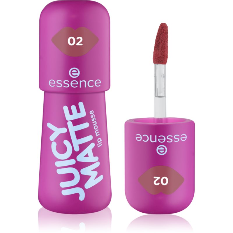 essence JUICY MATTE penový rúž s matným efektom odtieň 02 Featherlight Pink 2.7 ml