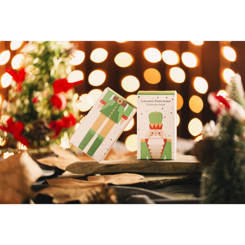 Essencias De Portugal + Saudade Christmas Green Nutcracker Bar Soap 150 G