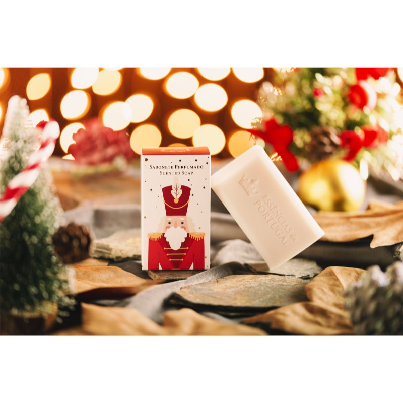 Essencias De Portugal + Saudade Christmas Red Nutcracker Bar Soap 150 G