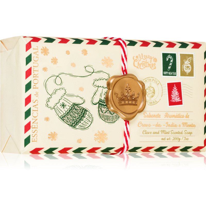 Essencias De Portugal + Saudade Christmas Gloves Postcard Bar Soap 200 G