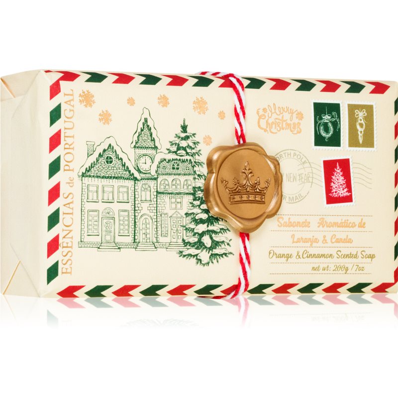 E-shop Essencias de Portugal + Saudade Christmas Village Postcard tuhé mýdlo 200 g