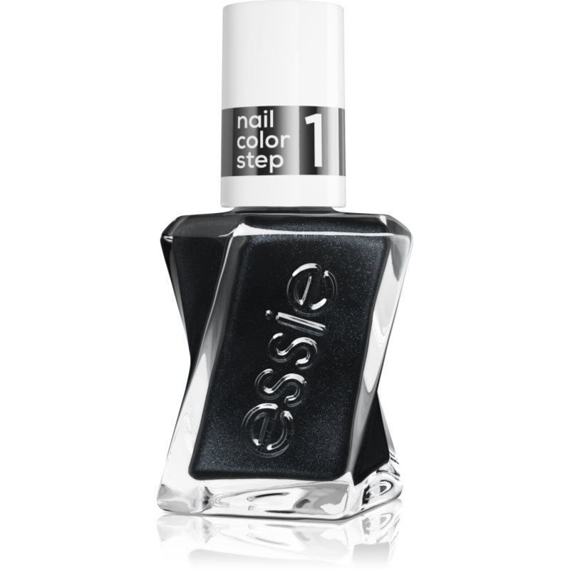 Essie Mulher Gel By Verniz Para Unhas Com Brilhantes Tom Black 13.5 Ml