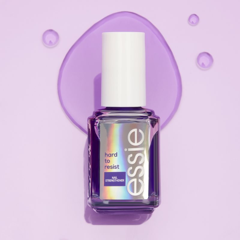 Essie Hard To Resist Nail Strengthener Fortifying Nail Varnish For Brittle And Damaged Nails Shade 01 Violet Tint 13,5 Ml