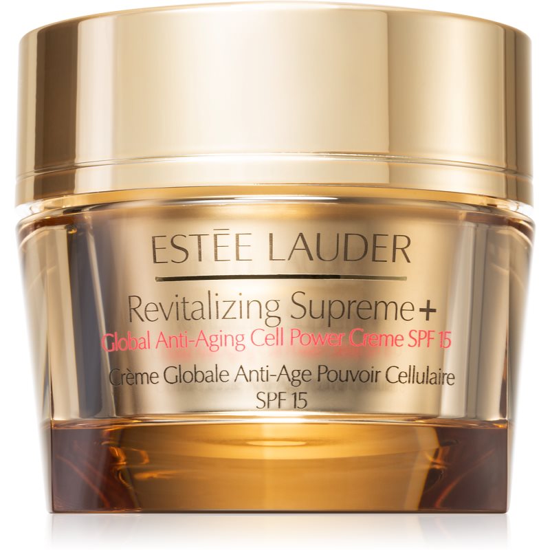 Estée Lauder Revitalizing Supreme+ Global Anti-Aging Cell Power Creme SPF 15 Multi-purpose Anti-wrinkle Cream With Moringa Extract SPF 15 50 Ml