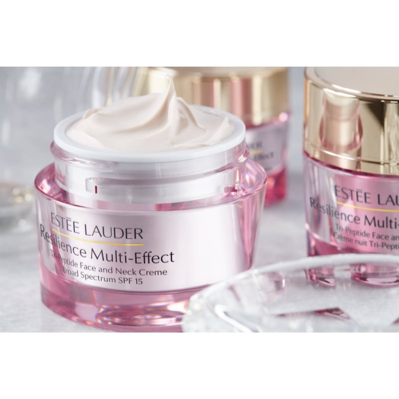 Estée Lauder Resilience Multi-Effect Tri-Peptide Face And Neck Creme SPF 15 інтенсивно живильний крем для нормальної та змішаної шкіри SPF 15 50 мл