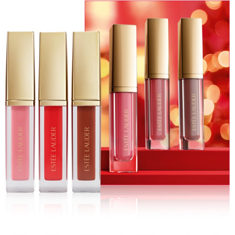 Estée Lauder Holiday Suite Kisses Glossy Pout Mini Lip Oil Trio Gavesæt