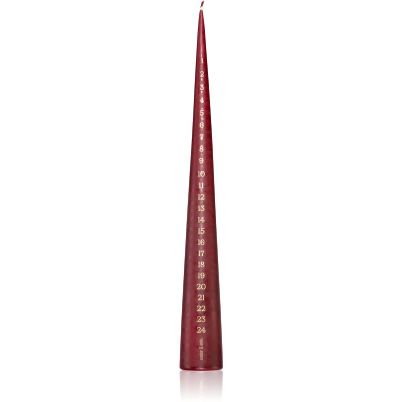 E-shop ester & erik advent deep wine dekorativní svíčka I. 37 cm