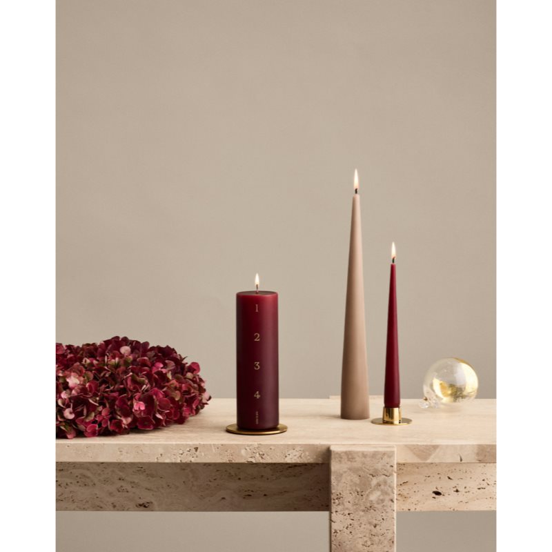 ester & erik advent deep wine kerze 20 cm