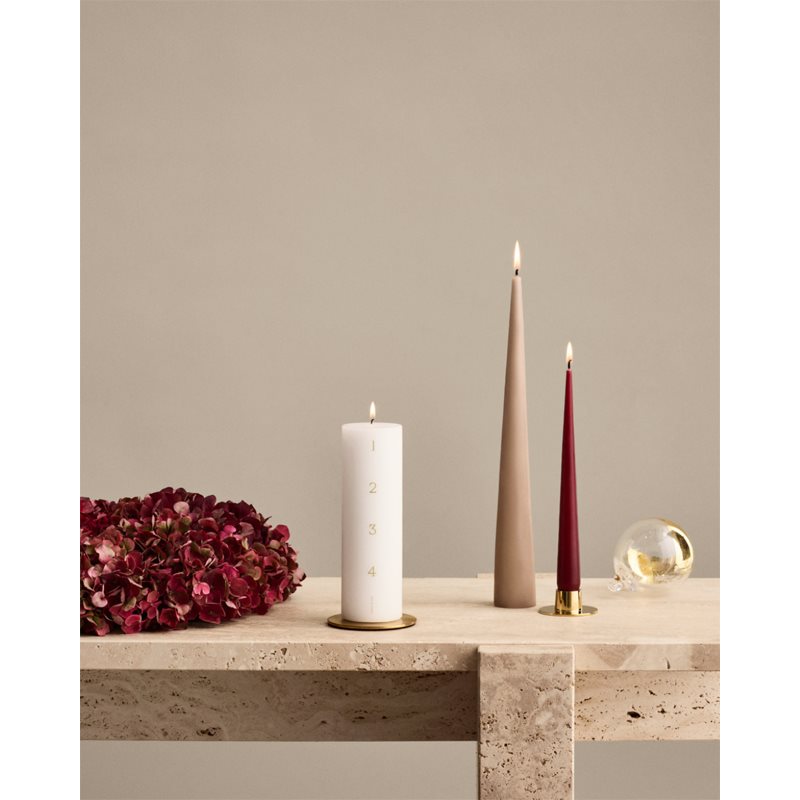 Ester & Erik Advent Pure White Decorative Candle 6x20 Cm