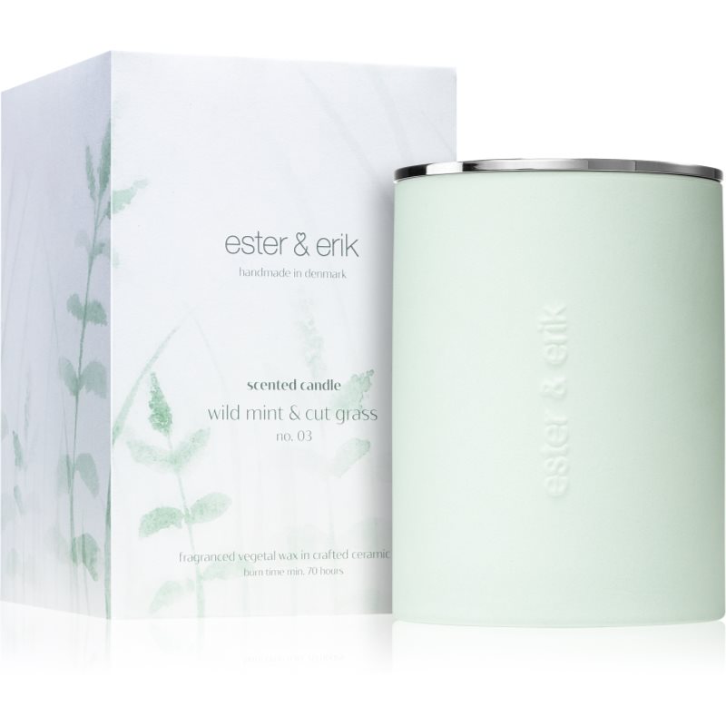 ester & erik scented candle wild mint & cut grass (no. 03) vonná svíčka 350 g
