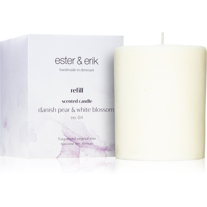 ester & erik scented candle danish pear & white blossom (no. 04) kvapioji žvakė užpildas 350 g