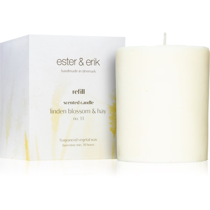 Ester & Erik Scented Candle Linden Blossom & Hay (no. 13) Aроматична свічка замінний блок 350 гр