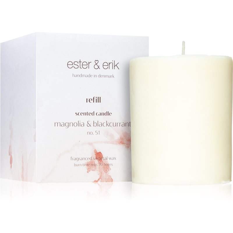 ester & erik scented candle magnolia & blackcurrant (no. 51) vonná svíčka náhradní náplň 350 g