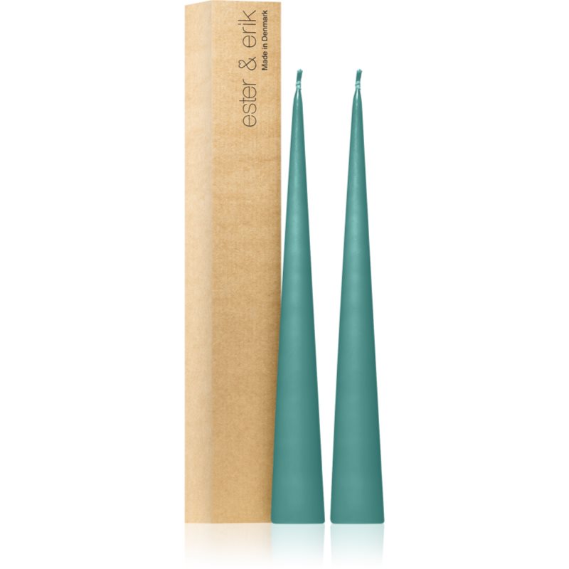 ester & erik cone candles agave (no. 02) dekorativ ljusstake 2x37 cm unisex