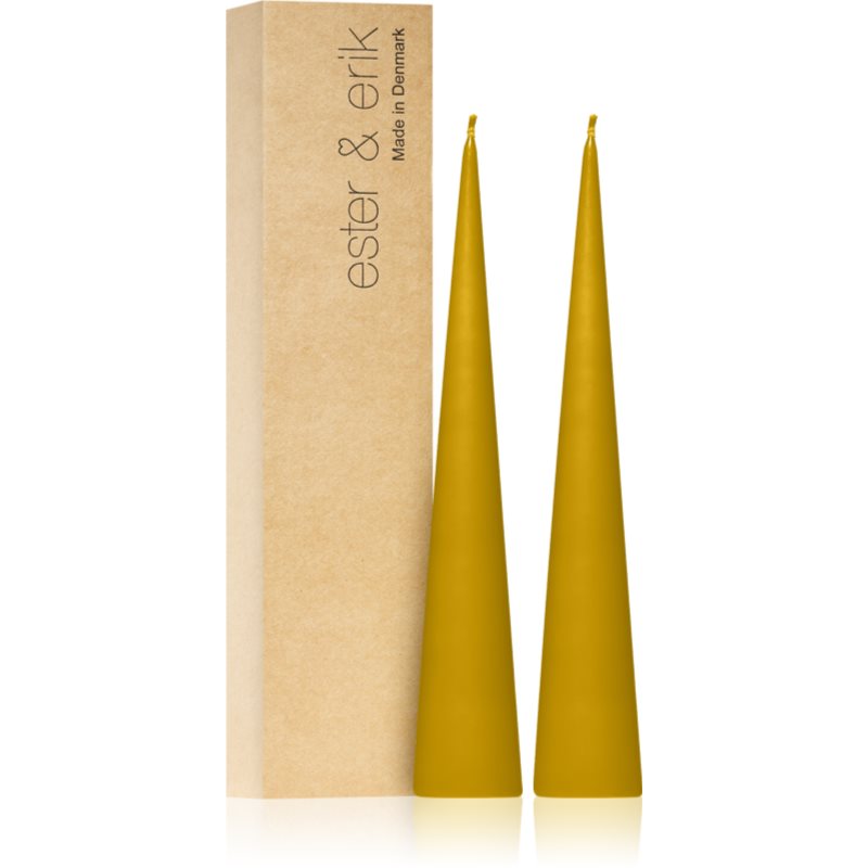 Ester & Erik Cone Candles Honey Balm (no. 43) Bougie Décorative 2x25 Cm