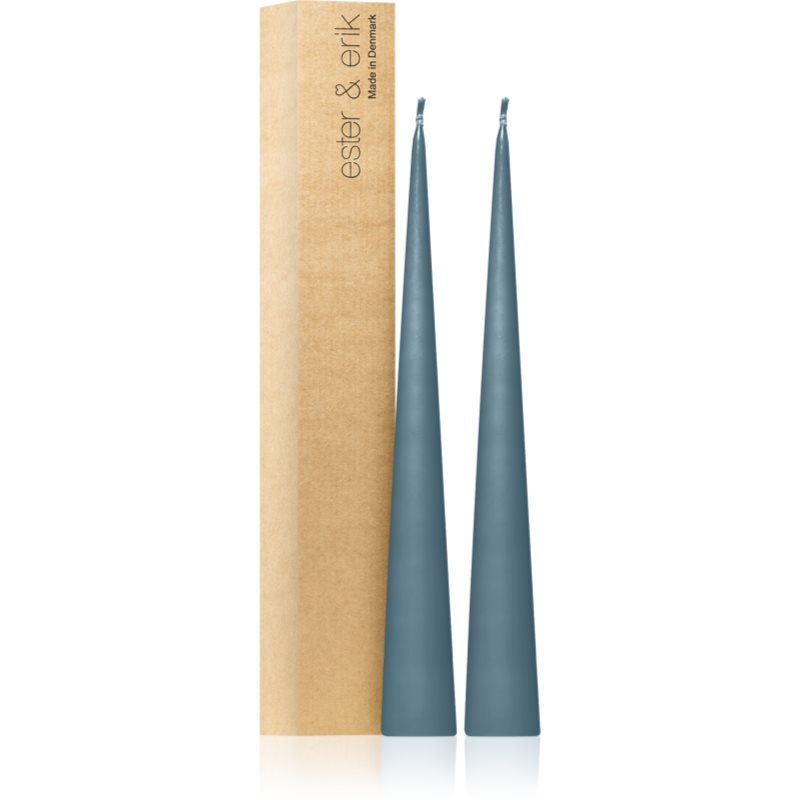 Ester & Erik Cone Candles Steel Blue (no. 64) свічка 2x37 см