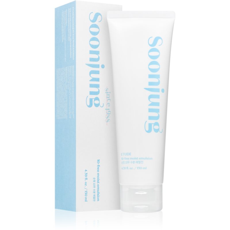 ETUDE SoonJung 10-Free Moist Emulsion заспокоююча та зволожуюча емульсія для чутливої та подразненої шкіри 130 мл
