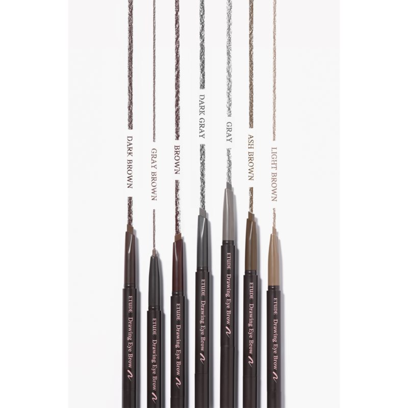 ETUDE Drawing Eye Brow олівець для брів зі щіточкою відтінок #1 Dark Brown 0,25 гр