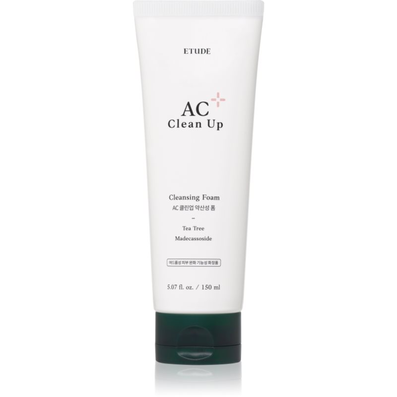 ETUDE AC Clean Up Cleansing Foam καθαριστικός αφρός για προβληματική επιδερμίδα, ακμή 150 ml φωτογραφία