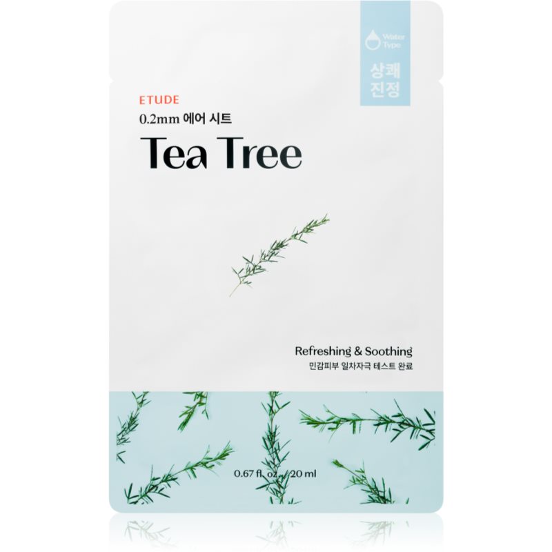 ETUDE 0.2 Therapy Air Mask Tea Tree soothing sheet mask with a refreshing effect 20 ml
