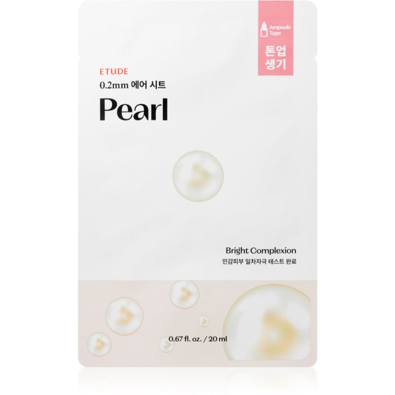ETUDE 0.2 Therapy Air Mask Pearl brightening sheet mask with revitalising effect 20 ml
