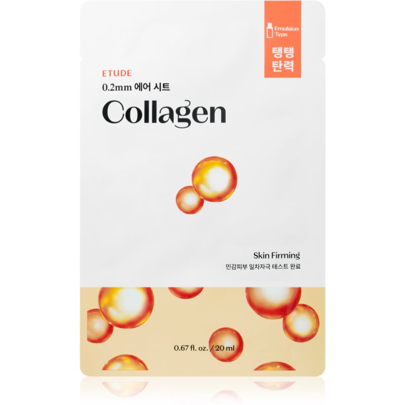 ETUDE 0.2 Therapy Air Mask Collagen anti-wrinkle sheet mask for hydrating and firming skin 20 ml
